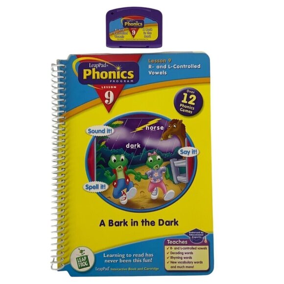 LeapFrog LeapPadPhonics Mixed Lot 5 Books & 5 Cartridges Lessons 1 4 5 9 & 10 - Picture 2 of 6